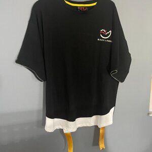 Unisex black oversized hip-hop t-shirt sz XL